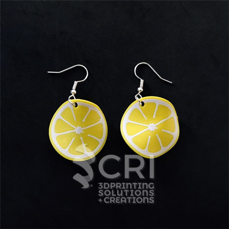 Orecchini Citrus fruits in stampa 3d